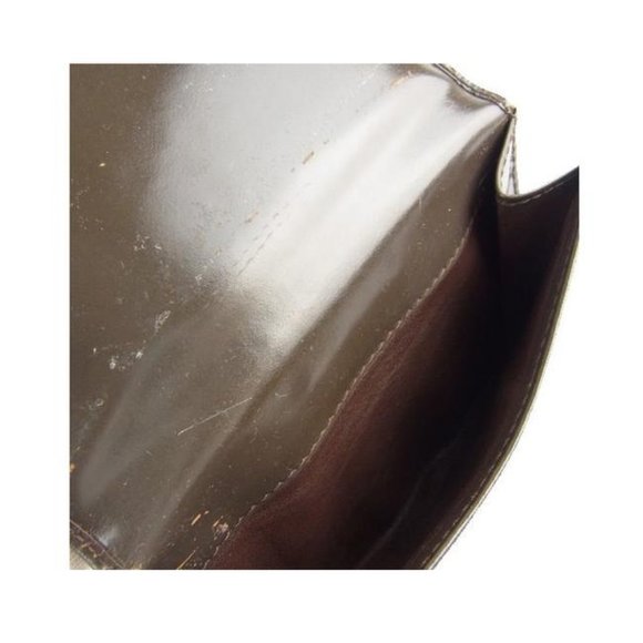 Vintage Gucci Brown Patent Leather Large GG Logo Wallet - Picture 4 of 6